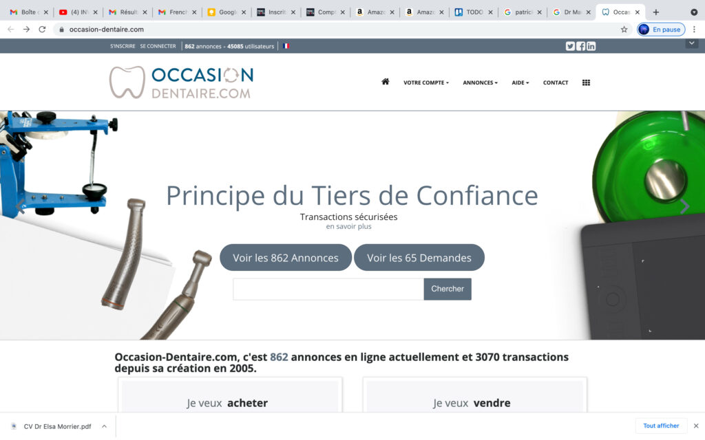occasion dentaire